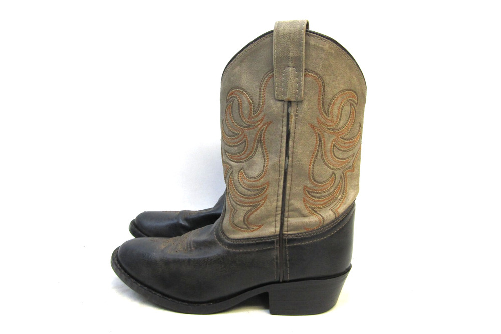 Smoky Mountain Youth Size 3 M Two Tone Brown Western Cowboy Boots